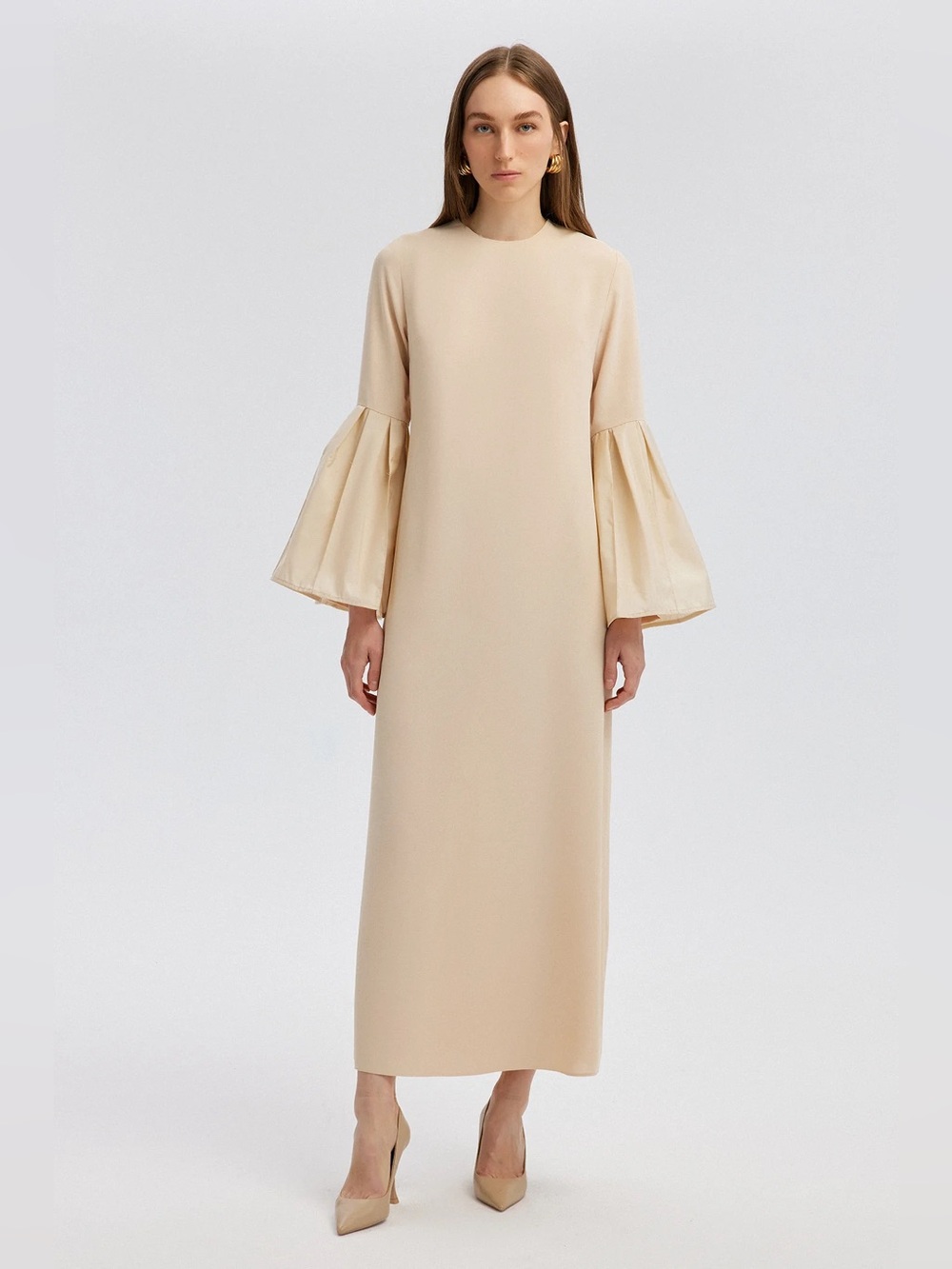Touche Prive Taffeta Sleeve Detailed Dress, size 40 NWT